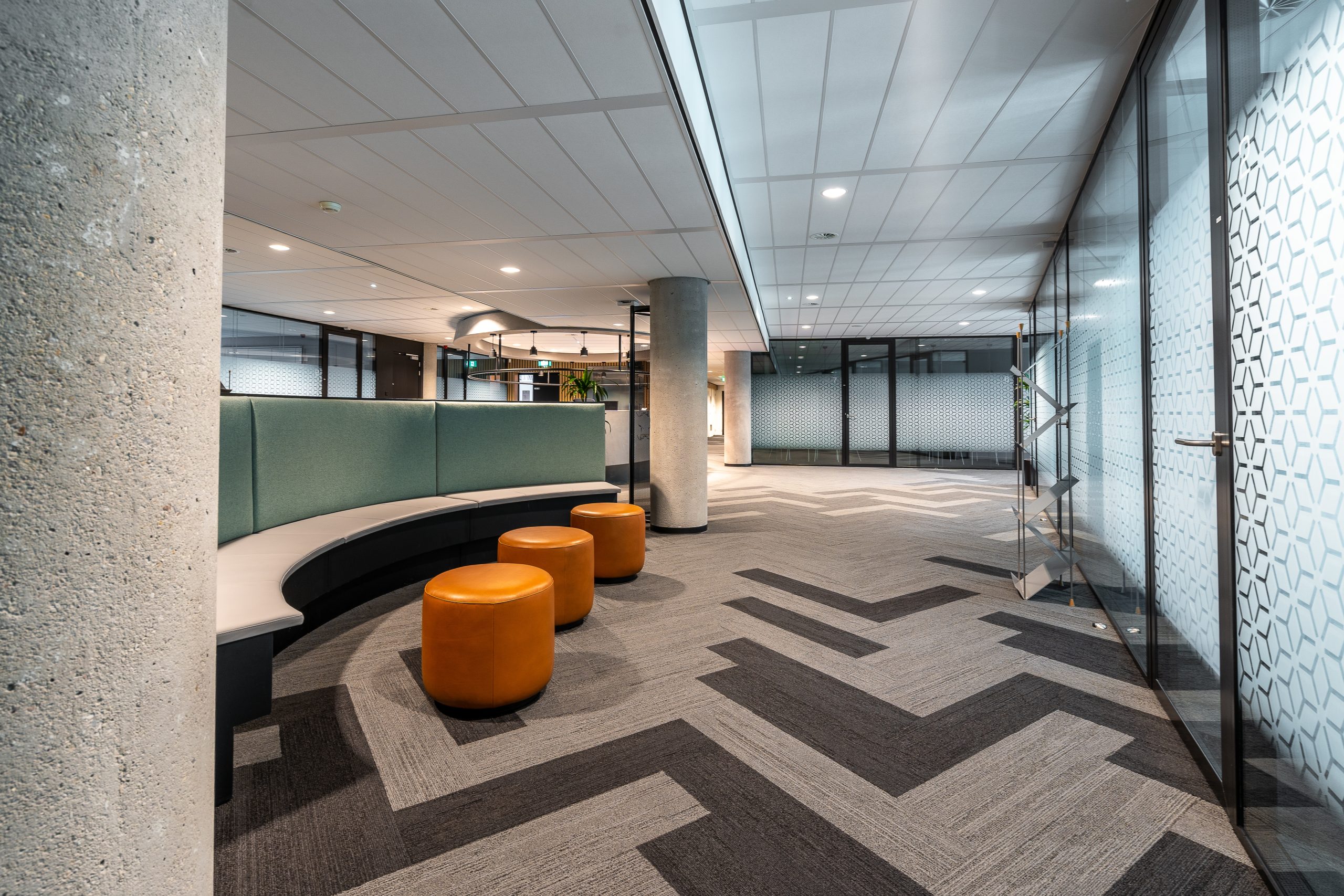 Open space modern office interior